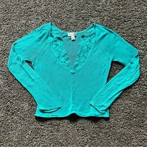 2000s Y2K One Step Up Lace Two Piece Cami & Sweater Set Size L